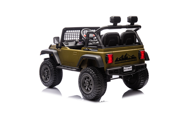 12V 7AH 2-Seater Green Ride-On Car for Kids with Remote Control, Electric Car with Music, LED Lights & Safety Features, Ages 3-8 years
