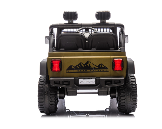 12V 7AH 2-Seater Green Ride-On Car for Kids with Remote Control, Electric Car with Music, LED Lights & Safety Features, Ages 3-8 years