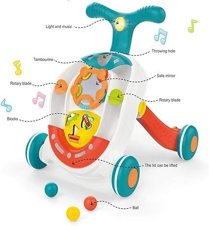 2 in 1 Baby Push Activity Walker