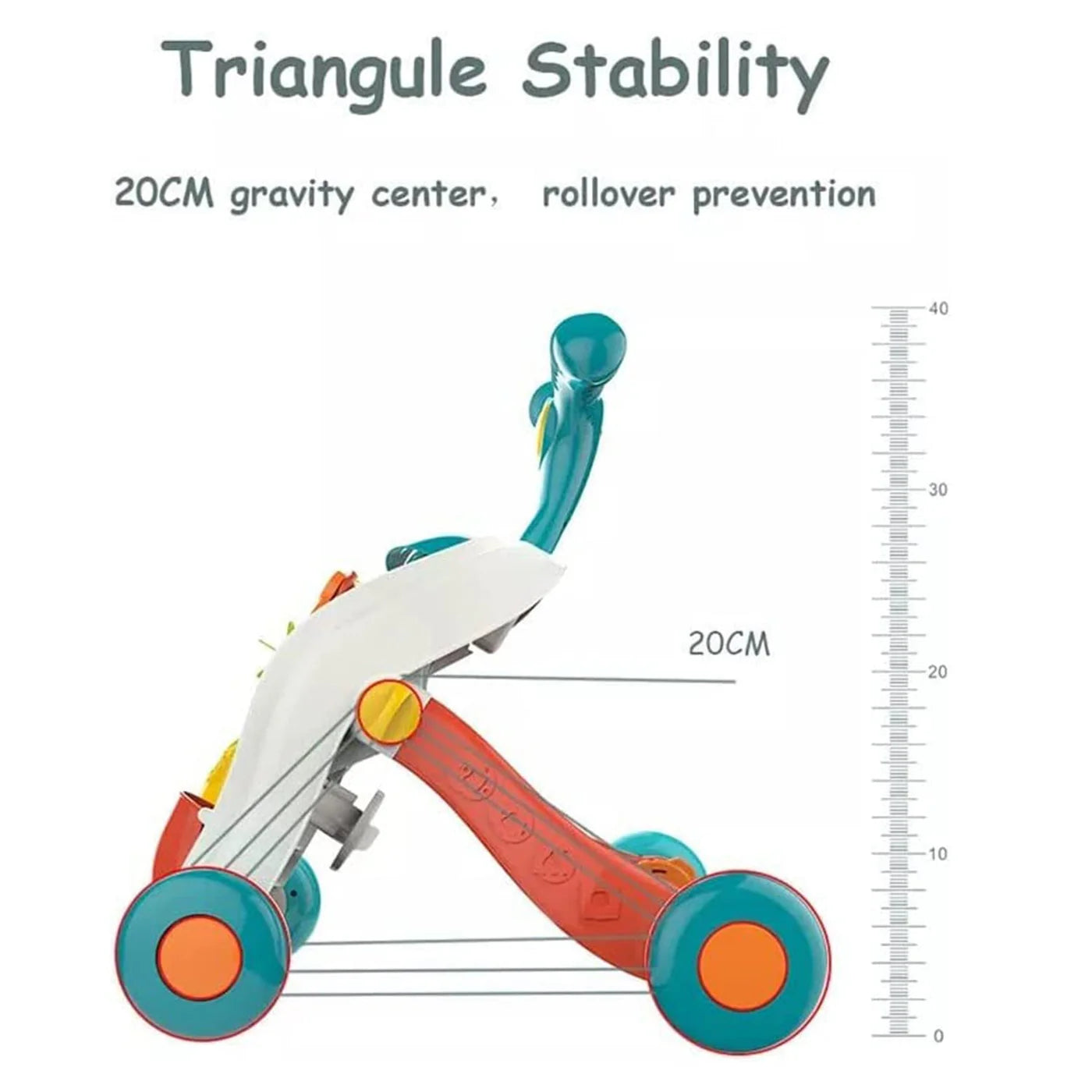 2 in 1 Baby Push Activity Walker