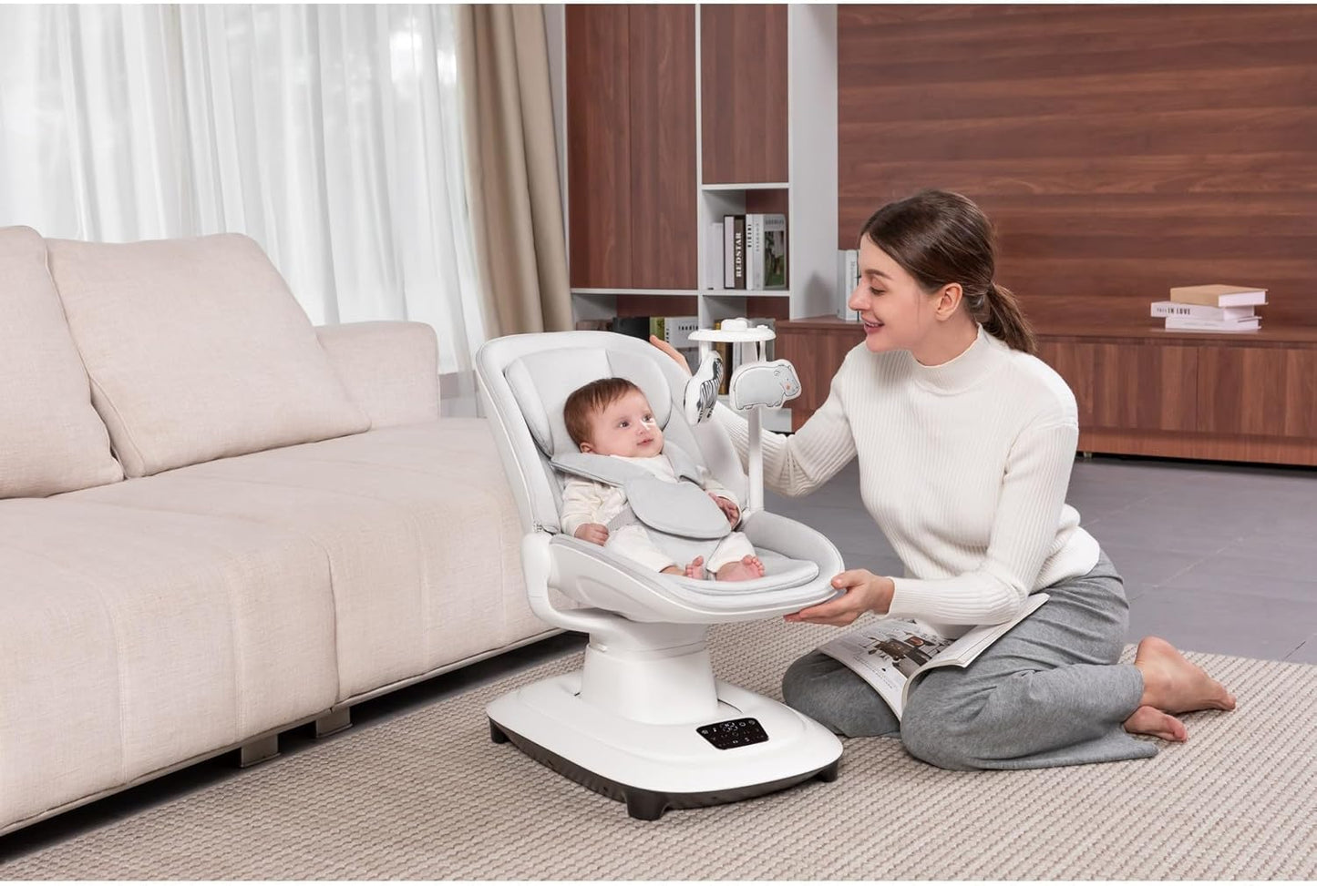 Mastela Deluxe Multi-Motion Baby Cradle