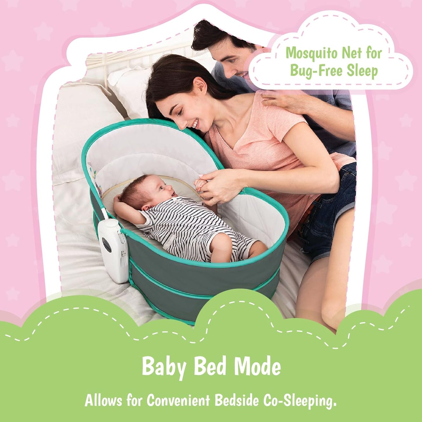 Mastela 5 In 1 Rocker & Bassinet for Infants