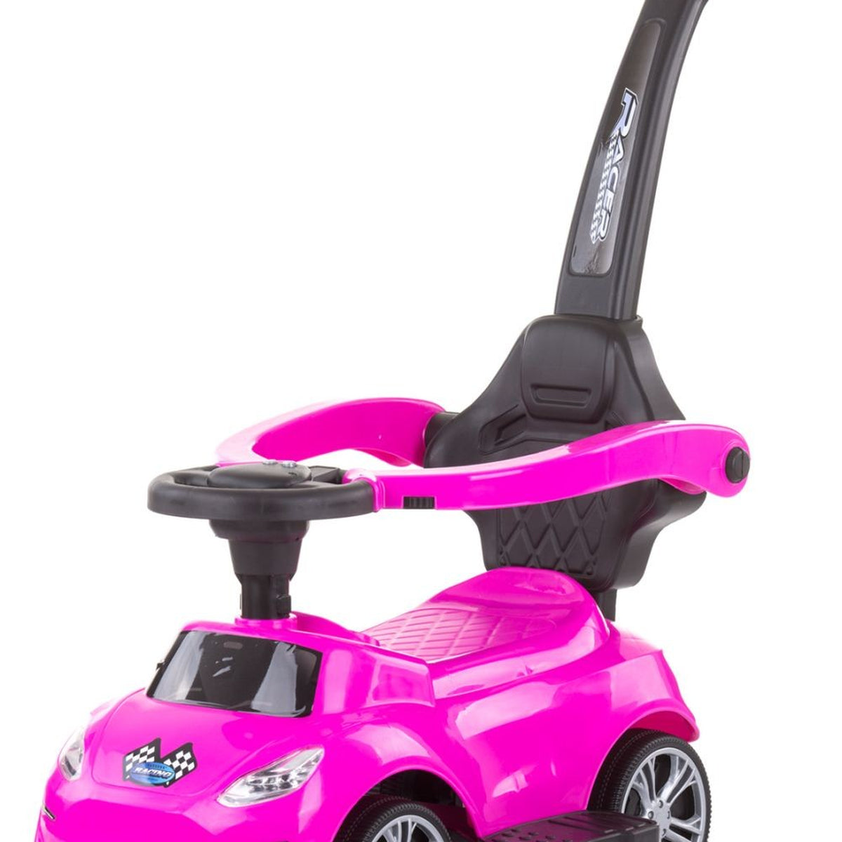 Ride-on Push Car with Turbo guide rod pink