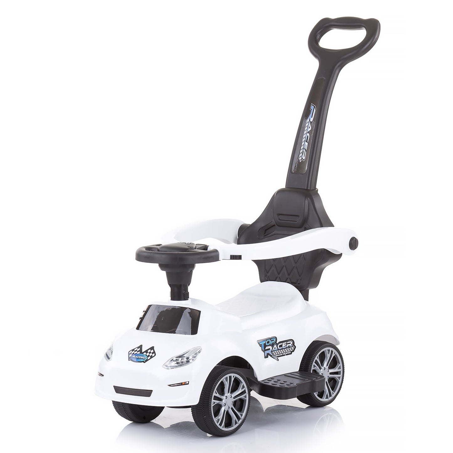 Ride-on Push Car with Turbo guide rod White