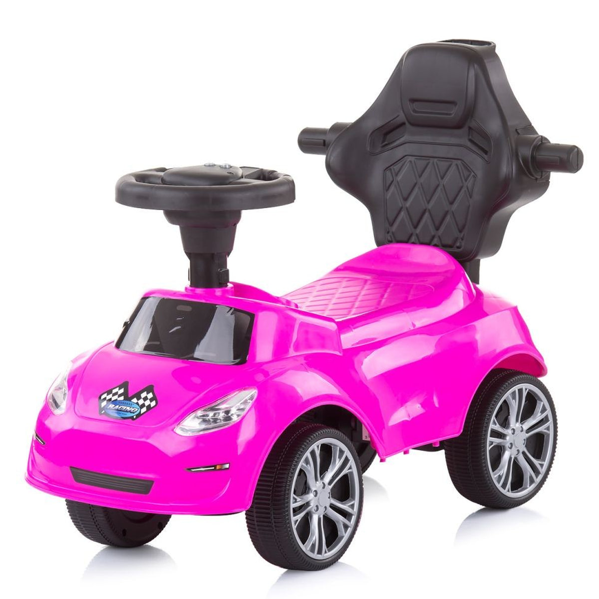 Ride-on Push Car with Turbo guide rod pink