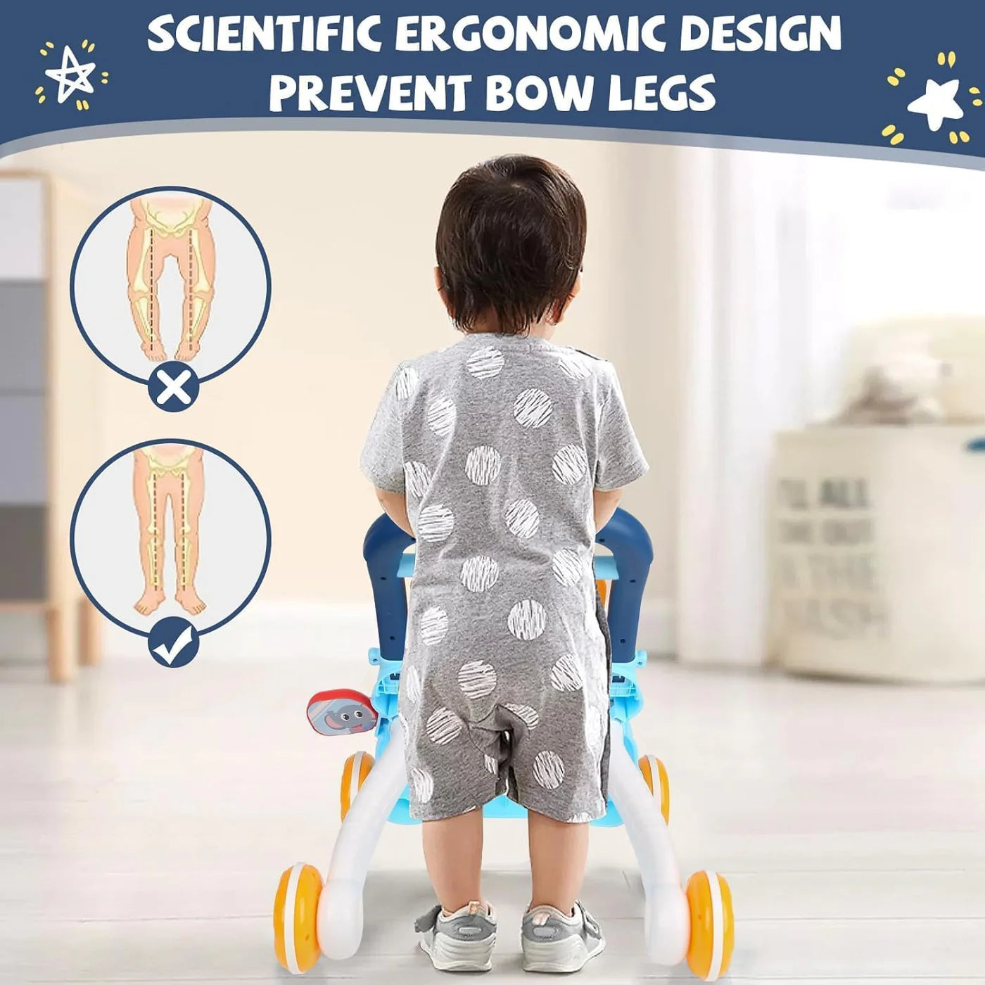 2 in 1 Baby Activity Walker