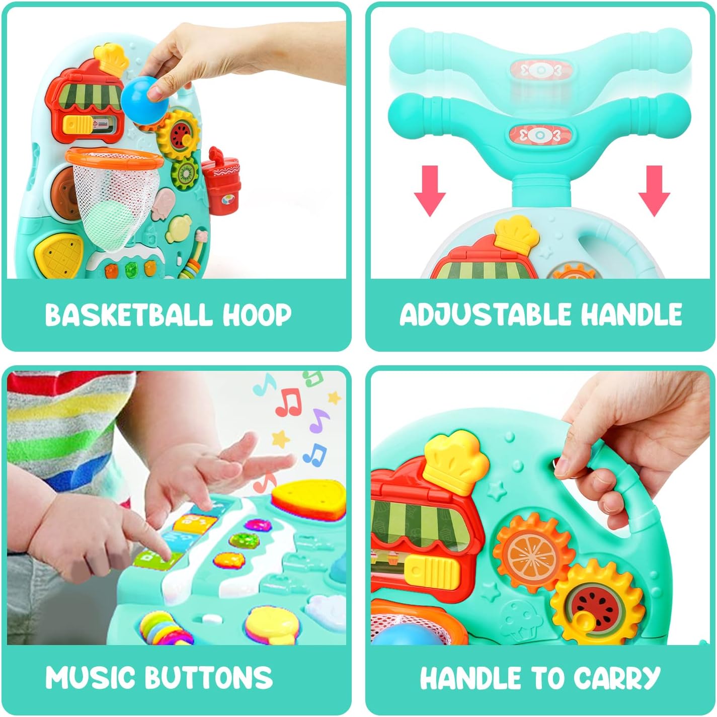 2 in 1 Push Walker and Activity Center
