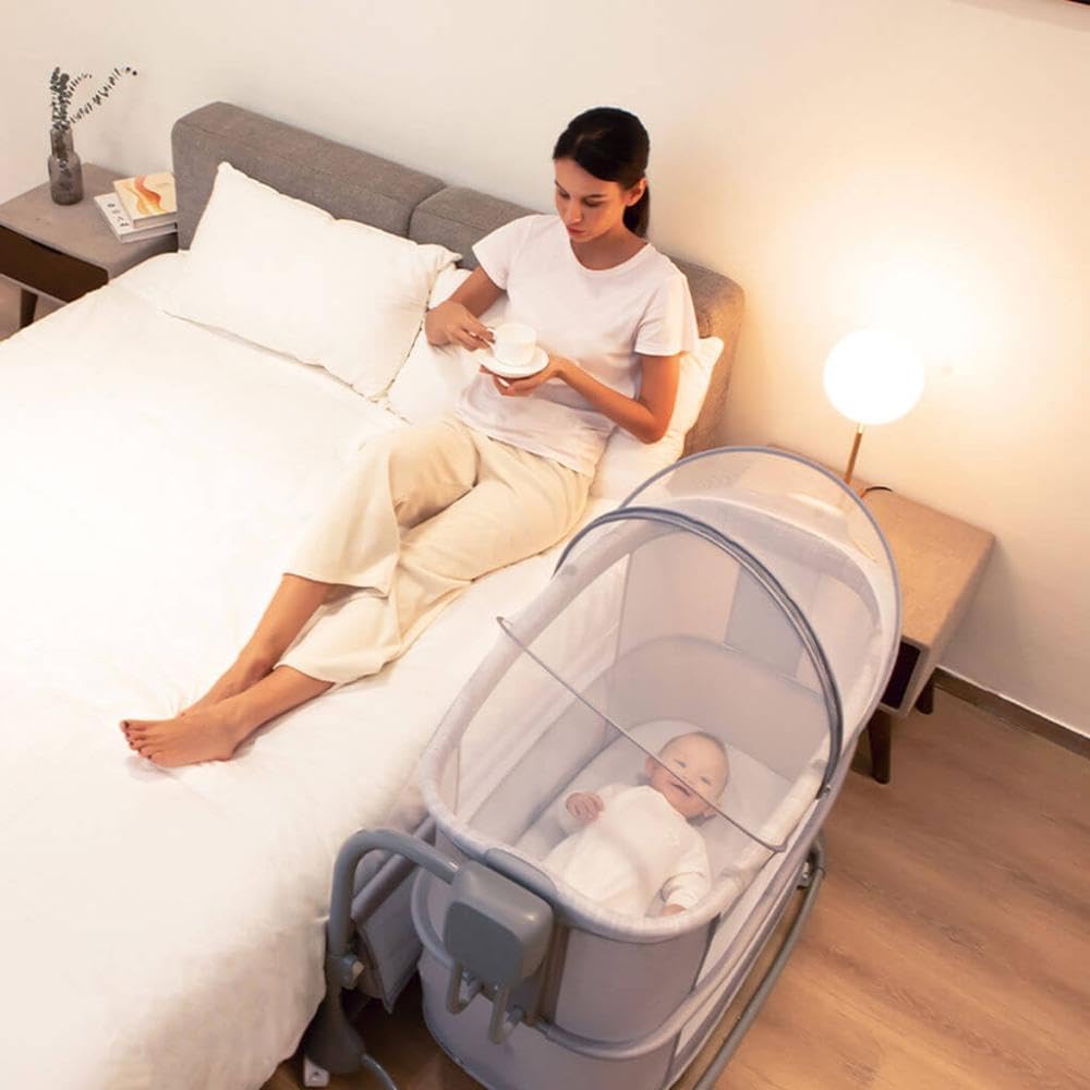 Mastela 3-in-1 Electric Swing Bedside Baby Bassinet