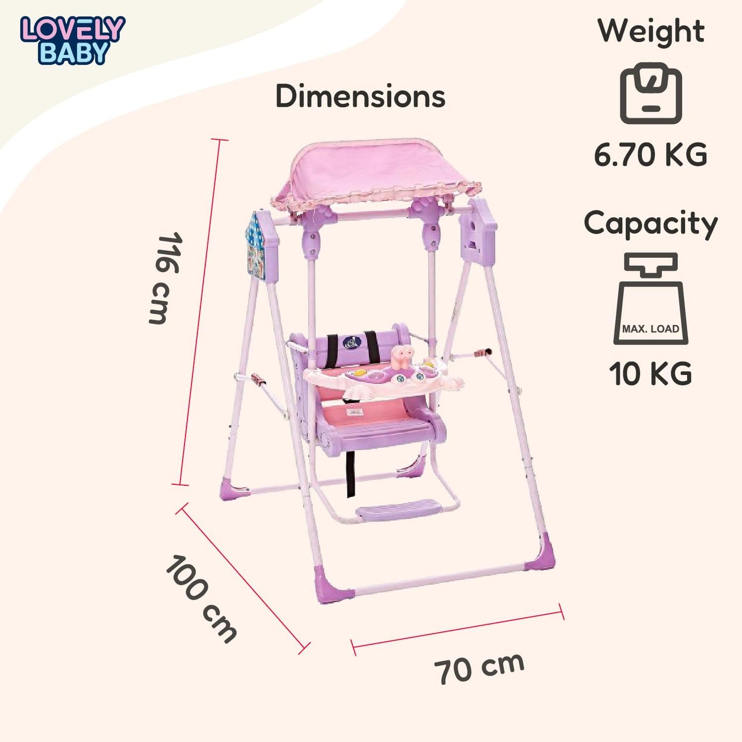 Lovely Baby LB 104 Swing