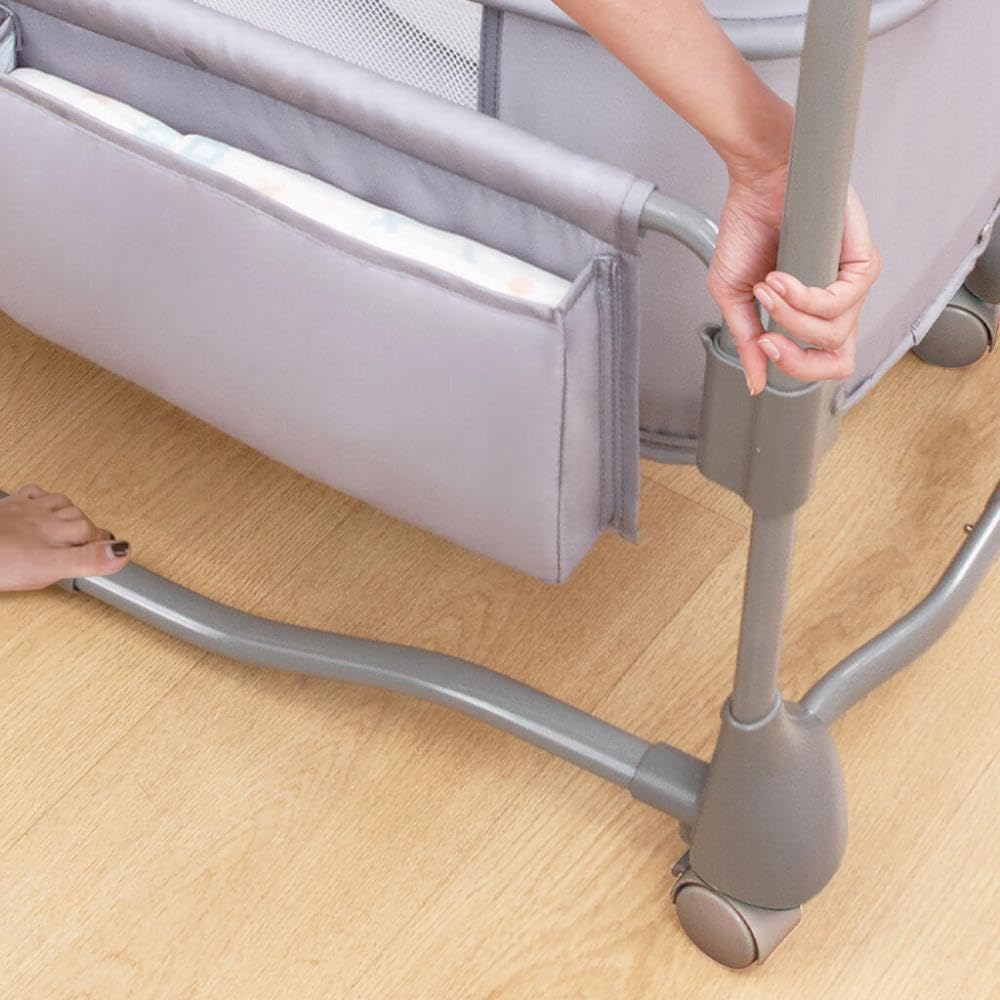 Mastela 3-in-1 Electric Swing Bedside Baby Bassinet