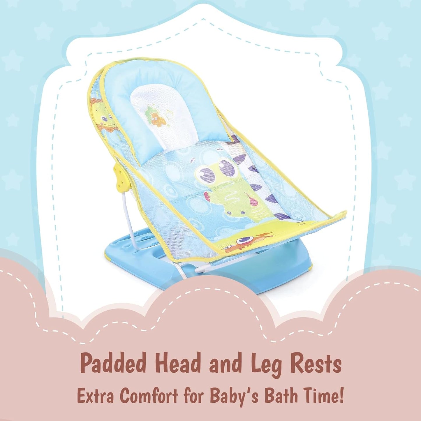 Mastela Soft and Adjustable Baby Bath Chair with Non-Slip Base