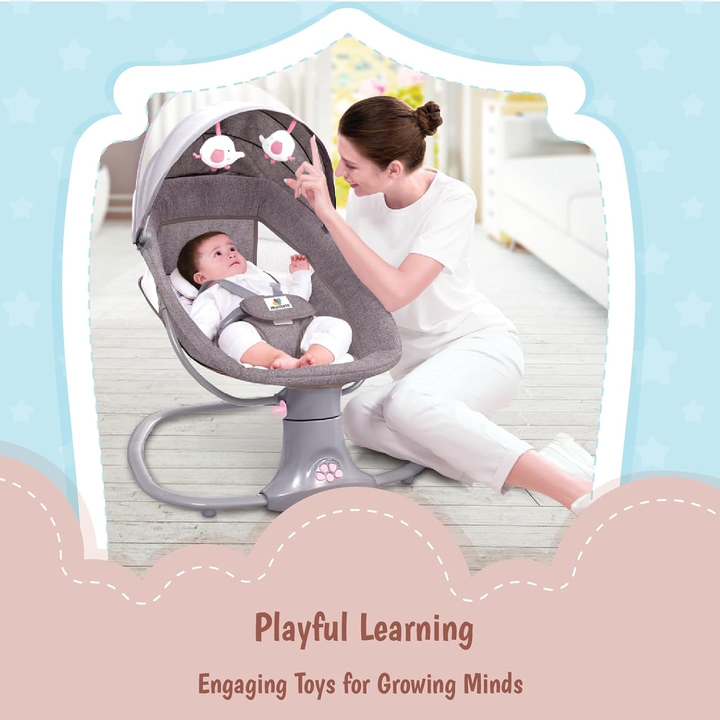 Mastela 3 In 1 Deluxe Multi Functional Swing (Pink)