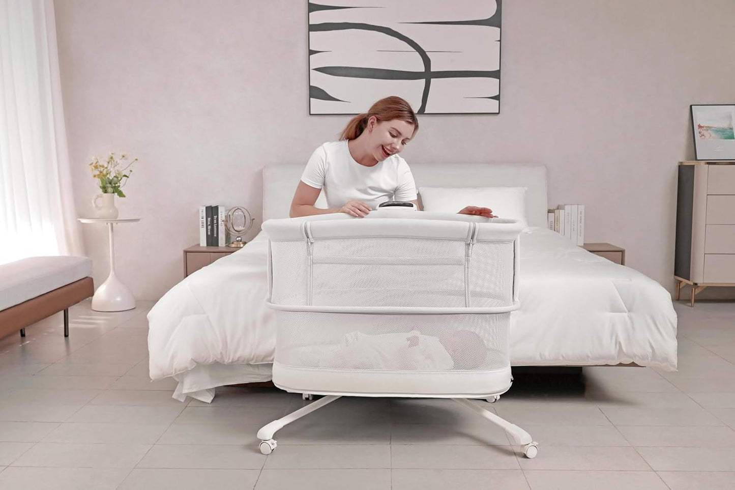 Mastela Bassinet Dream Starlight Bedside Crib