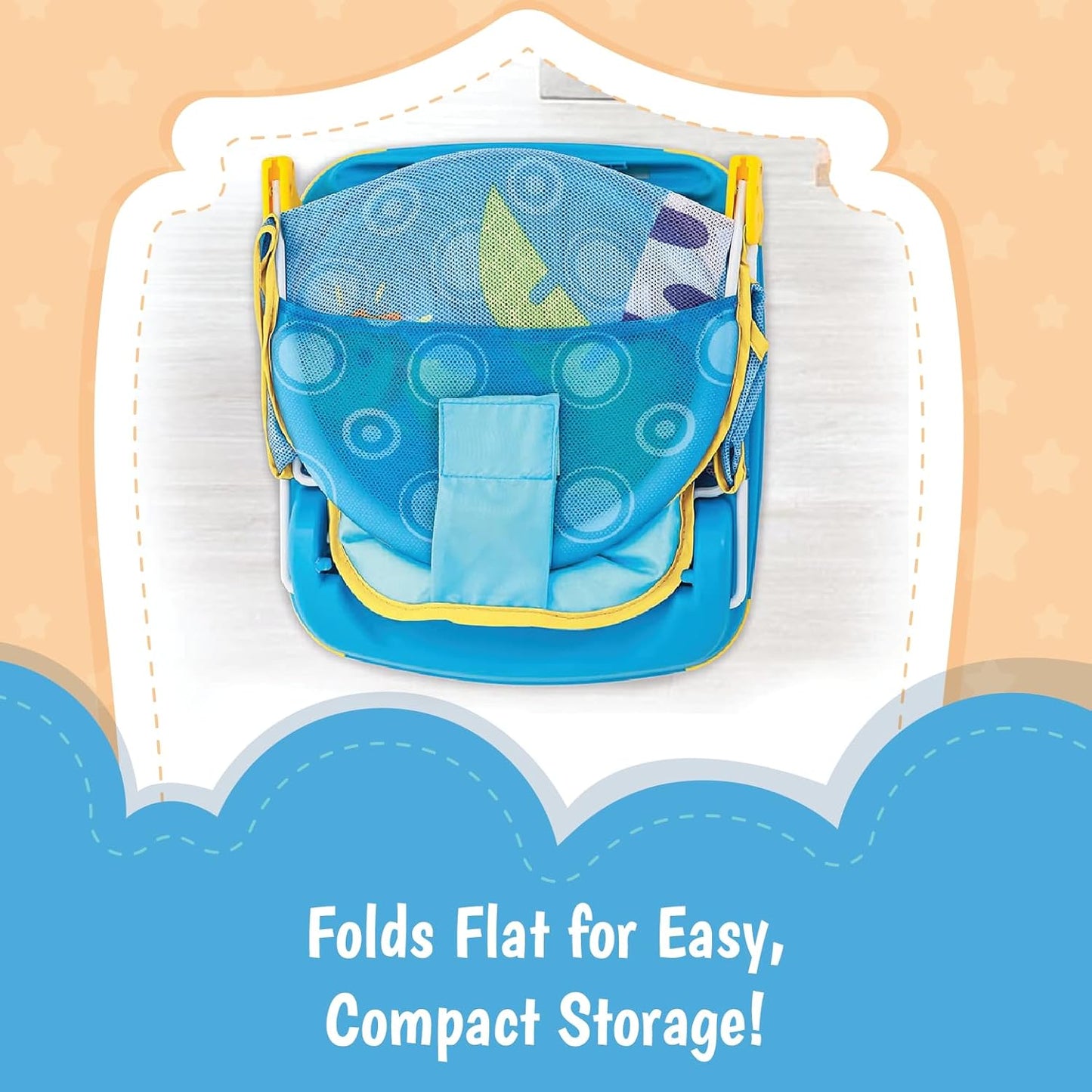 Mastela Soft and Adjustable Baby Bath Chair with Non-Slip Base