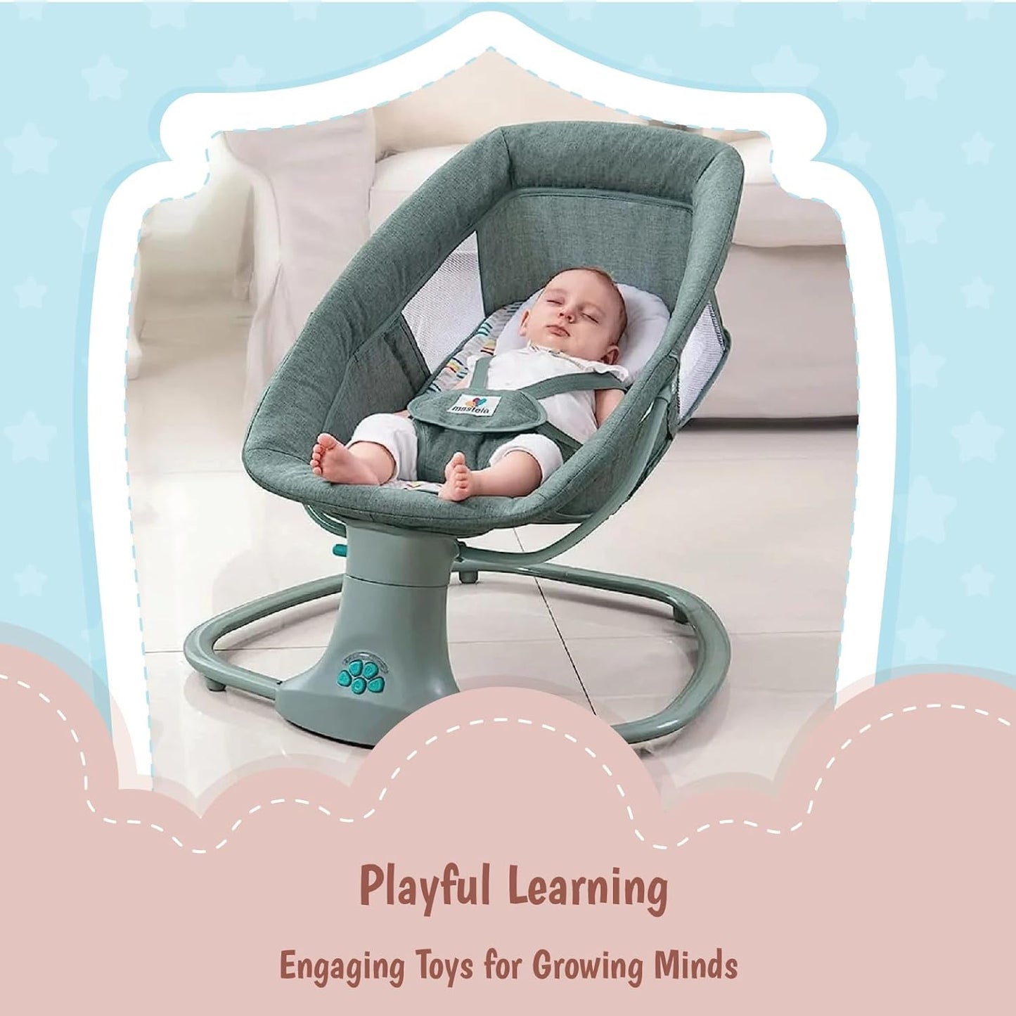 Mastela 3 In 1 Deluxe Multi-Functional Swing (Green)