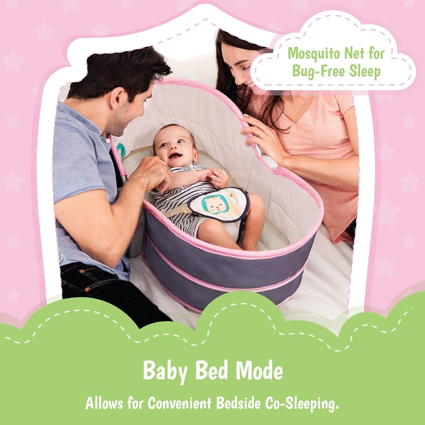 Mastela 5 In 1 Rocker & Bassinet for Infants
