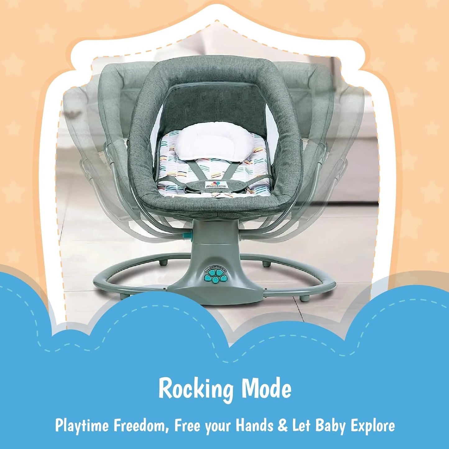 Mastela 3 In 1 Deluxe Multi-Functional Swing (Green)