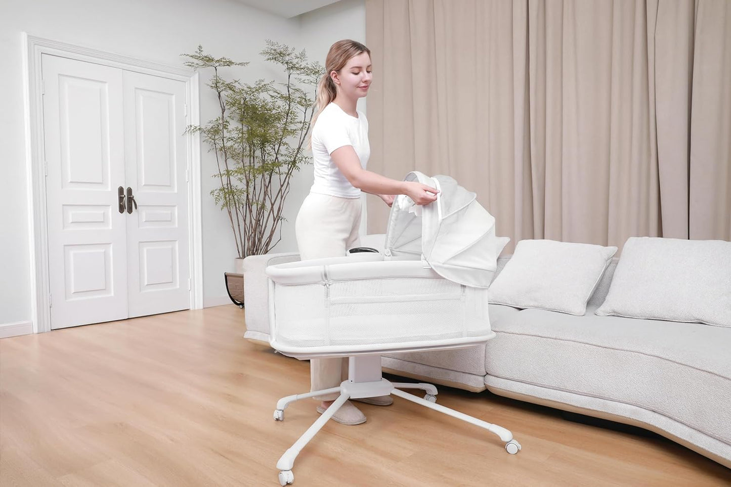Mastela Bassinet Dream Starlight Bedside Crib