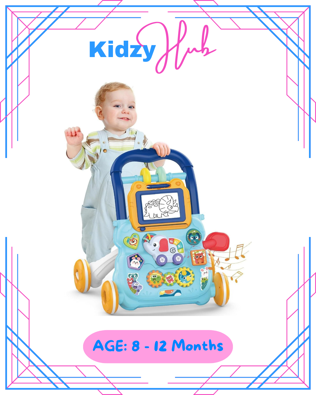 2 in 1 Baby Activity Walker