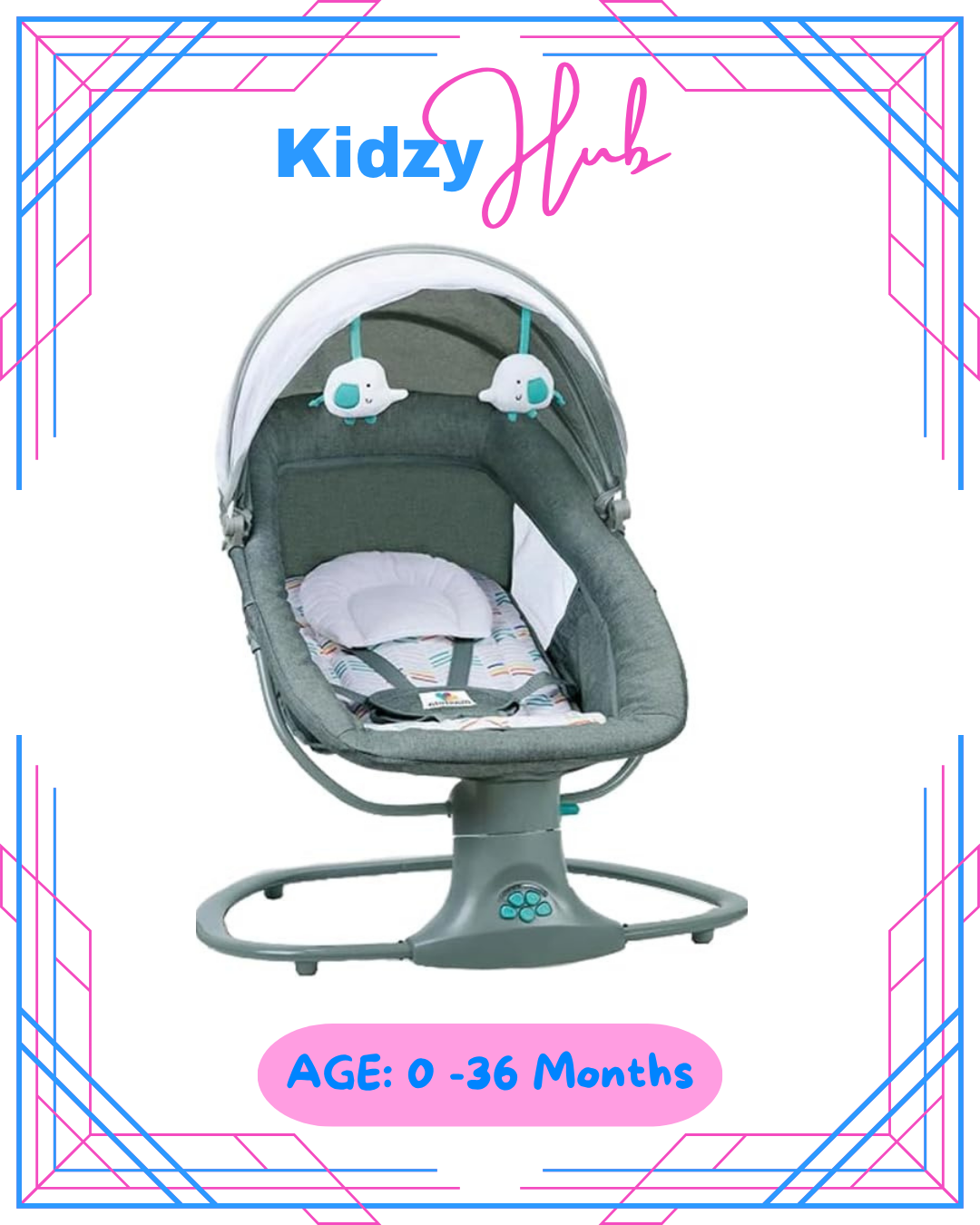 Mastela 3 In 1 Deluxe Multi-Functional Swing (Green)