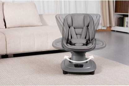 Mastela Deluxe Multi-Motion Baby Cradle- Dark Grey