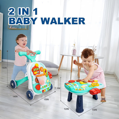 2 in 1 Push Walker and Activity Center