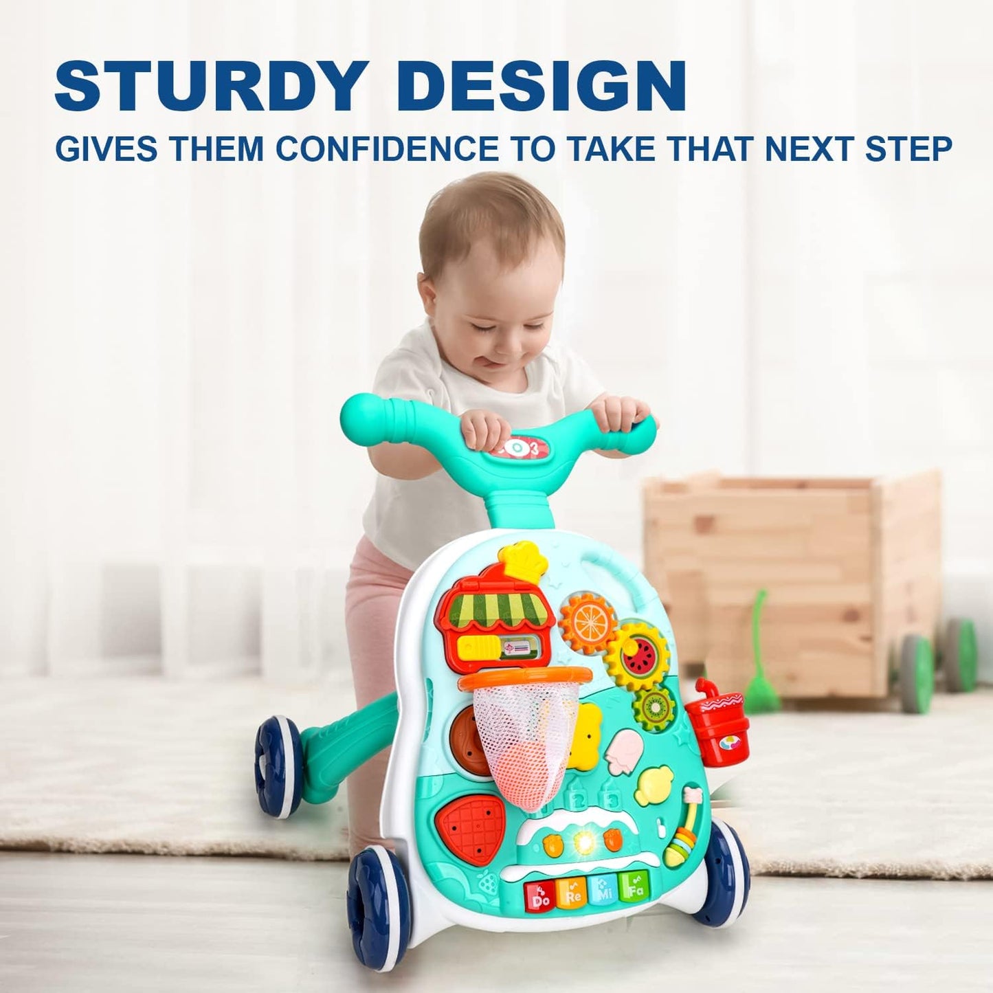 2 in 1 Push Walker and Activity Center