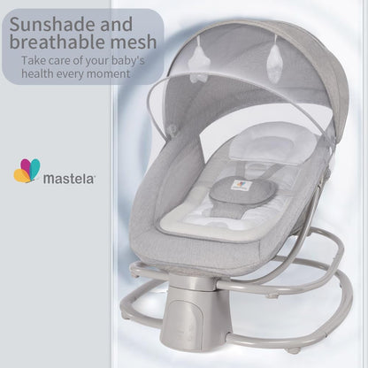 Mastela 4-in-1 Baby Swing for Infants with Dinner Plate