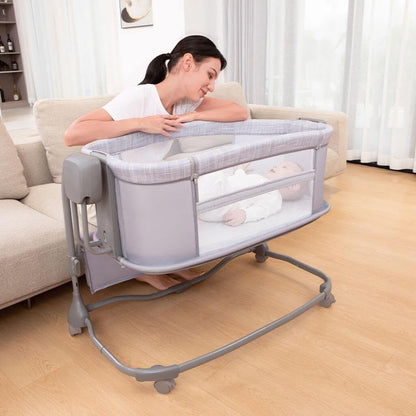 Mastela 3-in-1 Electric Swing Bedside Baby Bassinet