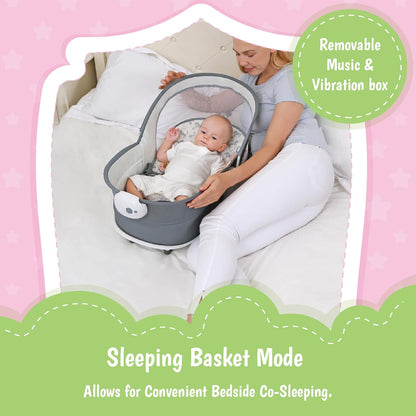 Mastela 6 In 1 Deluxe Multi-Functional Bassinet (White)
