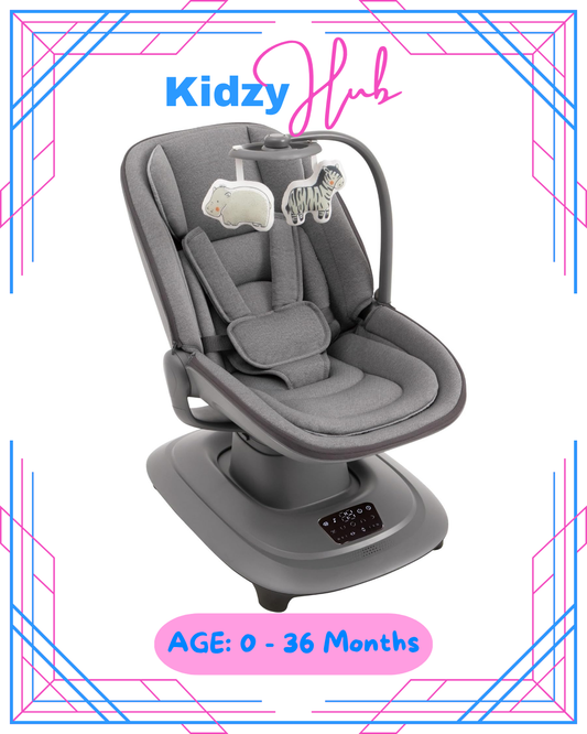 Mastela Deluxe Multi-Motion Baby Cradle- Dark Grey