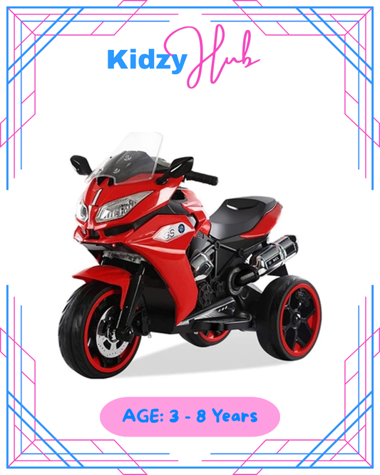 Power Riding 1200GS Style Sports Motor Bike Ride On Electric Bike for Kids - Red