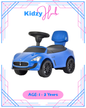 Maserati Ride on  Push Car with Music and Under Seat Storage - Blue