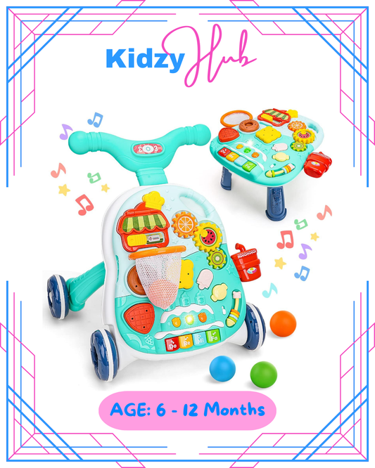2 in 1 Push Walker and Activity Center