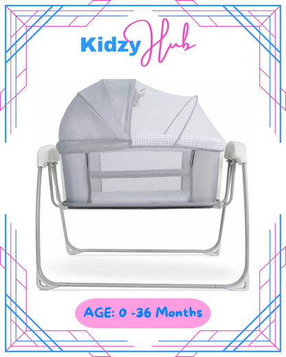 Mastela Deluxe 4 in 1 Bassinet, Cradle Swing & Bedside Sleeper