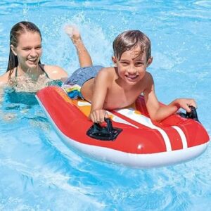 Intex Joy Rider Pool Accessory for Kids 6 Years+, Inflatable Ride-On with Handles, Vinyl 112x62cm - Assorted Colors - 58165 - Image 5