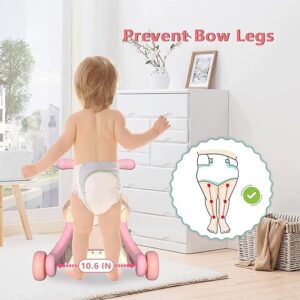 2 in 1 Baby Activity Walker for Kids | Convertable Push Walker for Baby with Handle, Balls & Roller, Piano, Shapes, Gears & Rattles | Activity Kids Walker 6 to 24 Months (Pink) - Image 4