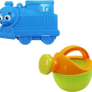 Beach Toy 6 Piece Train Set Includes Train Bucket Shovel Rake and Sand Molds 26x14x20cm Perfect for Ages 3+ Fun Outdoor Play Set - Image 5