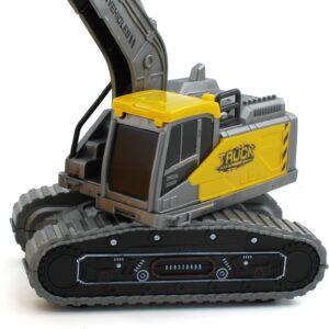 Plastic Excavator & Bulldozer Toy Set for Kids Ages 3+ Perfect for Outdoor Play Imaginative Adventures and Early Learning Fun Construction Vehicles for Little Builders - Image 5