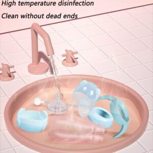 Baby Feeding Bottle PP 330ml with Extra Soft Nipple and Handle - Assorted Color - Image 6