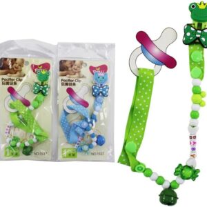 Pacifier Band Clip with Animal Design S 1PCS Card Assorted Colors for Baby Boys and Girls Secure Clip for Pacifiers Teethers and Toys - Image 4