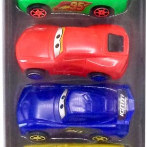 4-Pcs Pull Back Racing Car Toy Set High Speed Model Cars for Kids Perfect for Creative Play and Imaginative Racing Adventures - Image 5