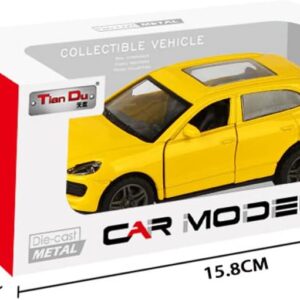 Porsche Cayenne Alloy Pull Back Car with opening Door - Assorted Colors - Image 4