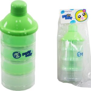 Baby Milk Container 4 Section Transparent Organizer for Formula, Snacks, and Baby Food Compact, Portable, and BPA-Free - Image 3
