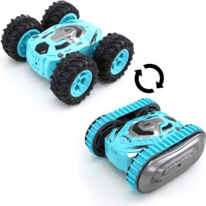 4WD Stunt Car Toy 2 in 1 with Remote Control Two Tire Convertible RC Vehicle for Kids, Ages 3+ High Speed Flips, Spins, and Off-Road Action - Image 3