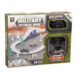 Military Attack War Track Vehicle Toy Playset 28PCS SET for Complete Military Vehicle Set with Tanks Soldiers and Accessories Perfect for Imaginative Play Role-Playing Adventures and Creative Storytelling - Image 6