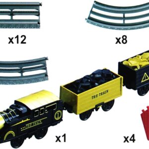Train Restoring Ancient Ways Unisex Toy Set for Kids Ages 3+ Classic Train Set with Vintage Design Track Included Encourages Imaginative Play Perfect for Boys and Girls - Image 3